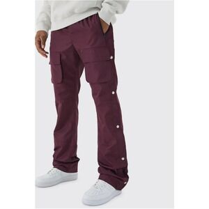 Men's Maroon Cargo Pants